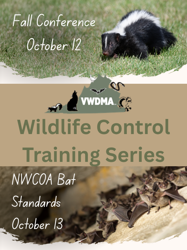 VWDMA Fall Wildlife Control Training Series